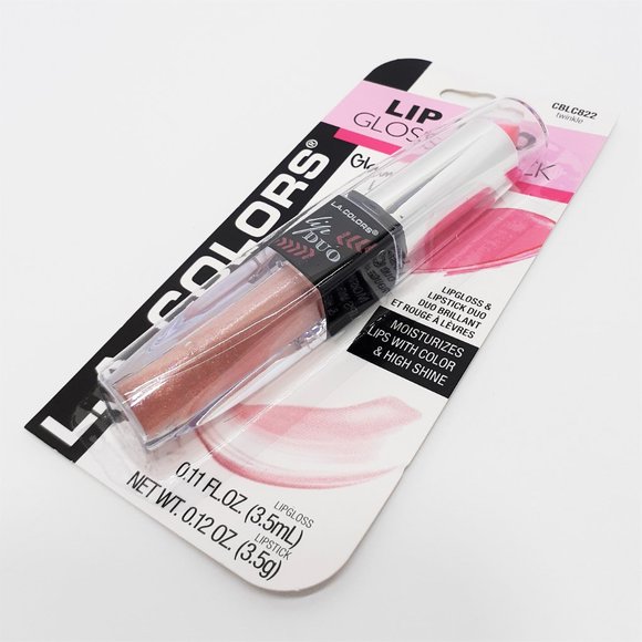 L.A. Colors Lip Duo Gloss/Lipstick Twinkle - Picture 5 of 6